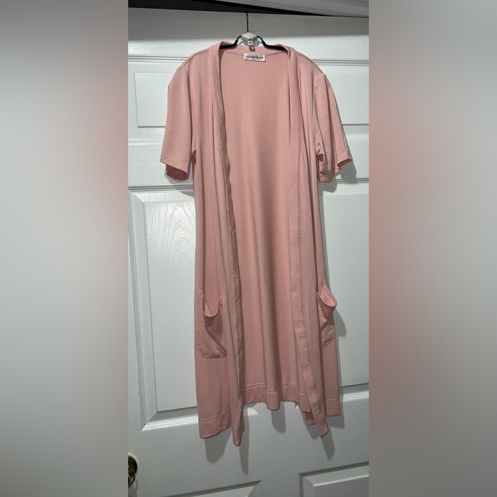 Tickled Teal Short Sleeve Cardigan